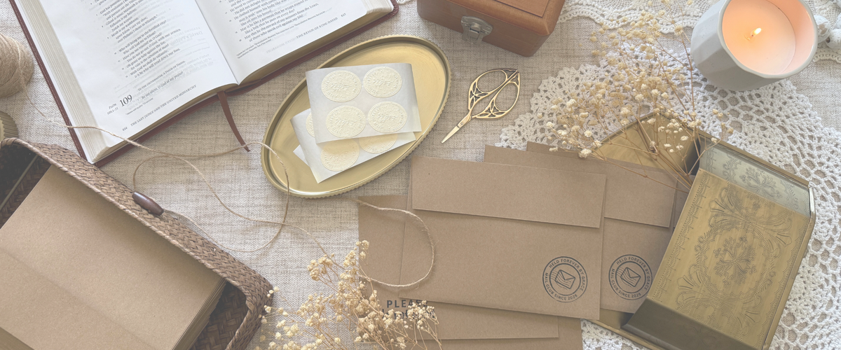 A monthly mail club sharing Scripture-rooted items<br> and warm encouragement for your walk with God.